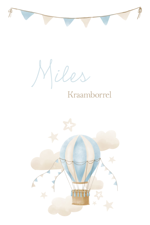 Kraamborrel Ballon