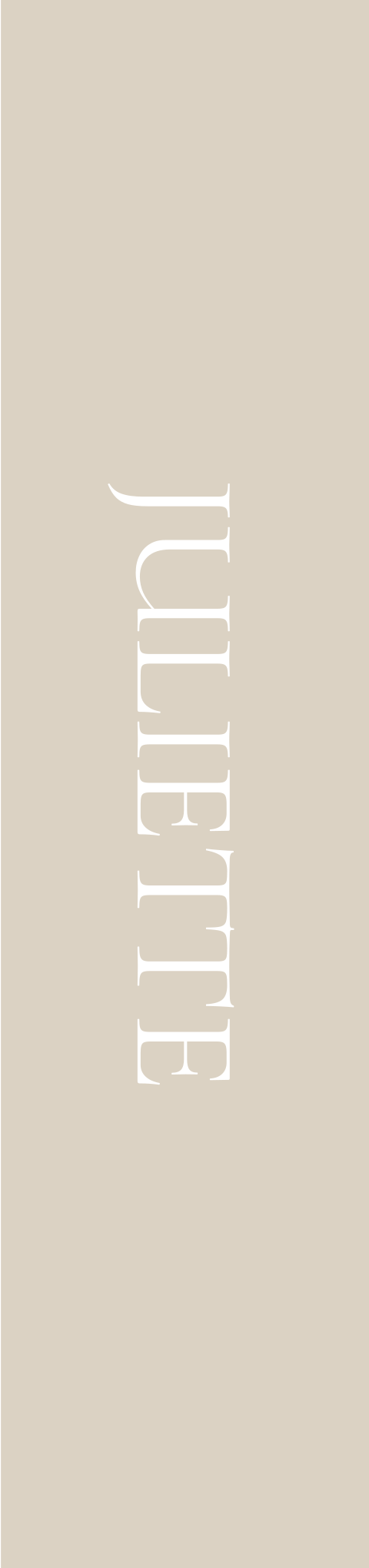 Naamkaartje Enkel Beige