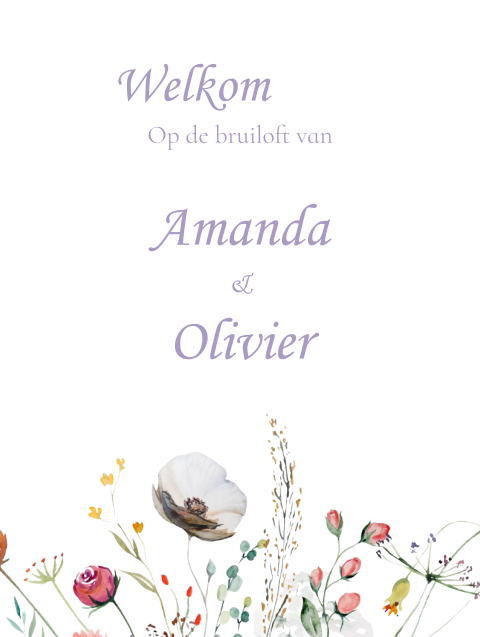 Bruiloftbord Wildflower