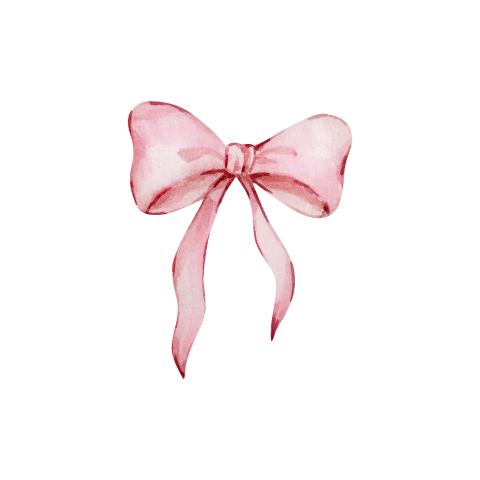 Sluitsticker Strik roze