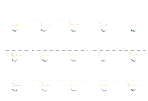 Naamkaartjes Gevouwen Eucalyptus