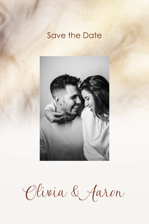 Save the date fotokaart met kalender