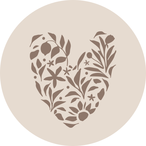 Sluitzegel met bloemenhart hart