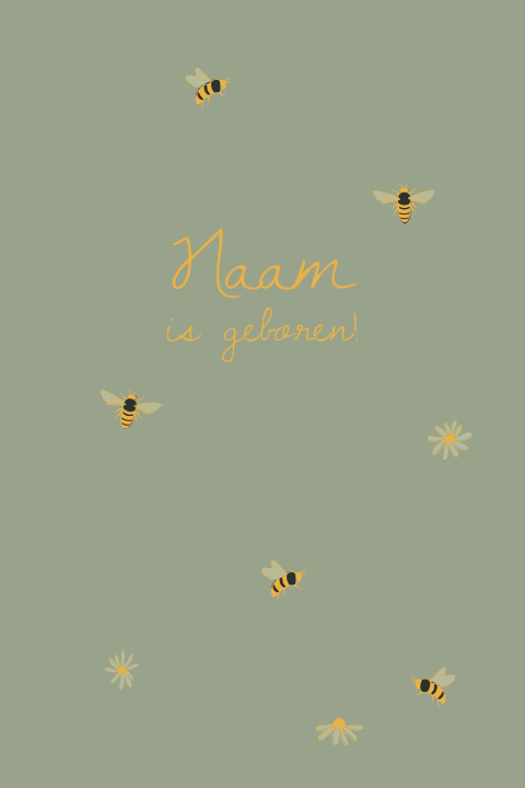 Tuinbord 40x60cm met bloemetjes en bijtjes