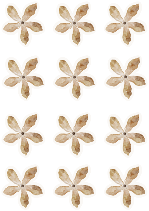 Bleomvormige kraamborrelkaartjes voor geboortekaartje