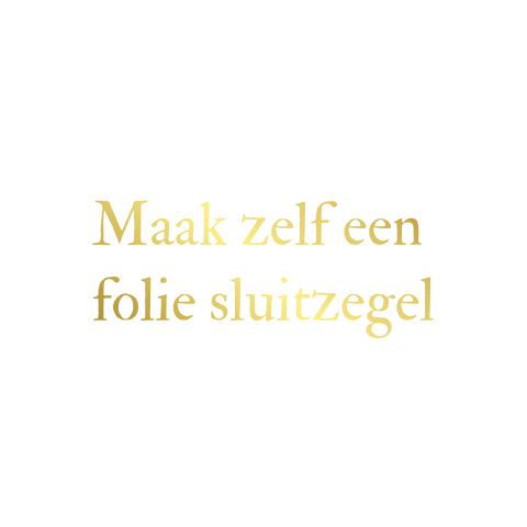 Sluitzegel sticker 35mm rond zelf maken goudfolie