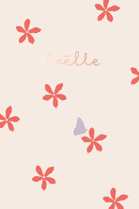 Lente meisjes geboortekaartje mooie bloemen kleurrijk rosegoudfolie