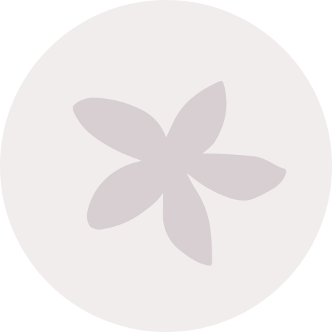 Sluitzegel beige bloemetje