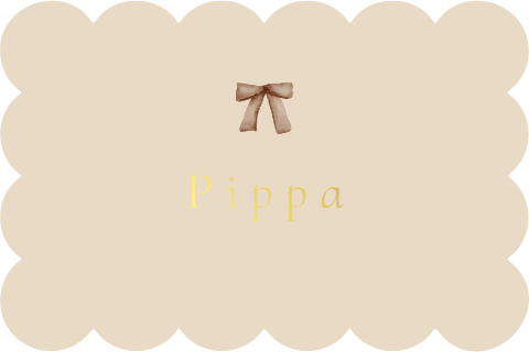 Geboortekaartje uniek aquarel strikje golfrand beige goudfolie