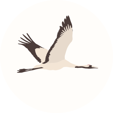 Sluitzegel sluitsticker envelop kraanvogel baby