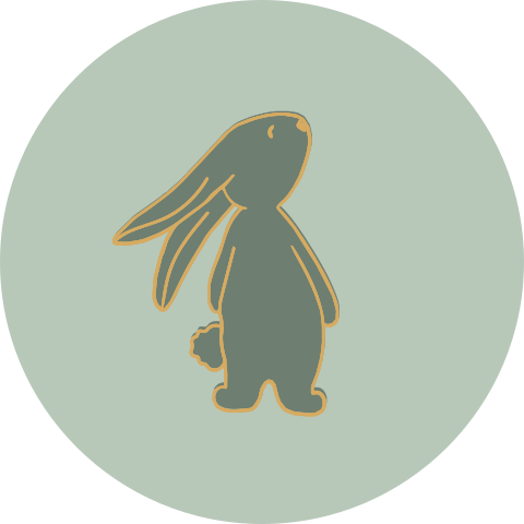 Sluitzegel met lief knuffelkonijntje