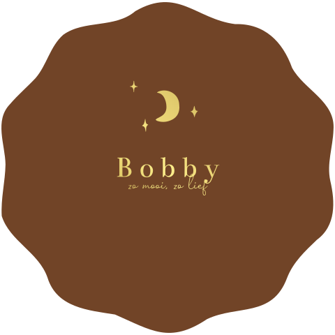 Bijzondere vorm golvend geboortekaartje met maantje en sterren