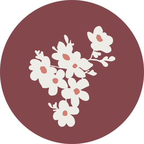 Rode sluitzegel met wilde bloemen