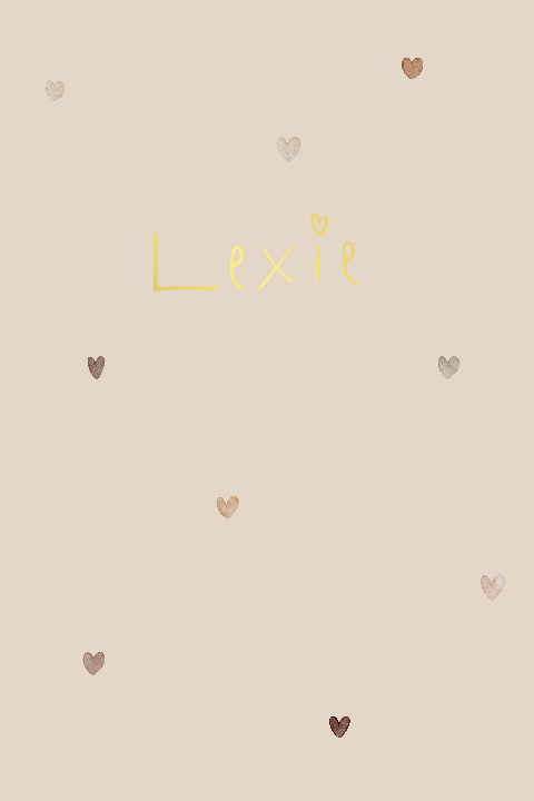 Lief geboortekaartje handgeschreven naam beige aquarel hartjes folie