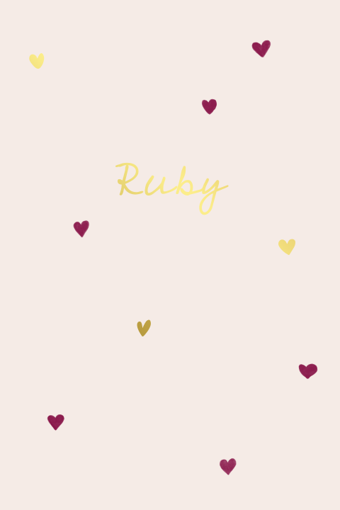 Lief geboortekaartje aquarel hartjes bordeauxrood goudfolie