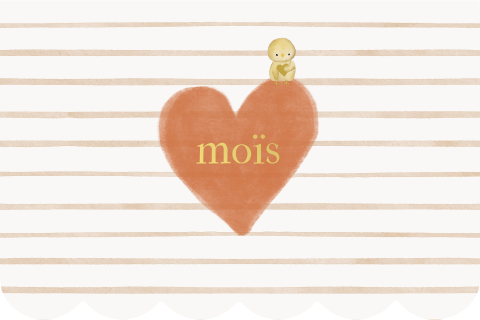 Lente geboortekaartje golf waterverf aquarel kuiken folie