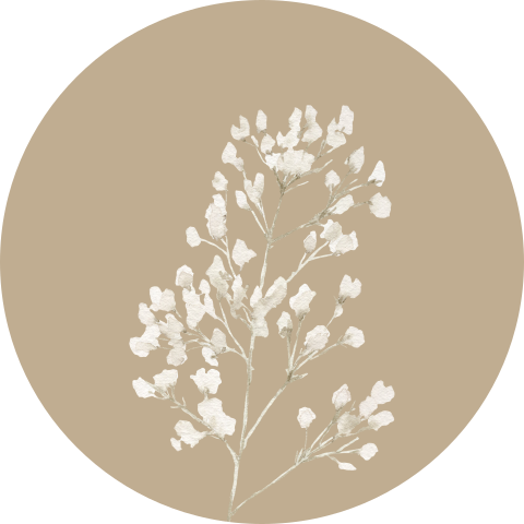 Sluitzegel sluitsticker aquarel bloemen wit bloemetjes