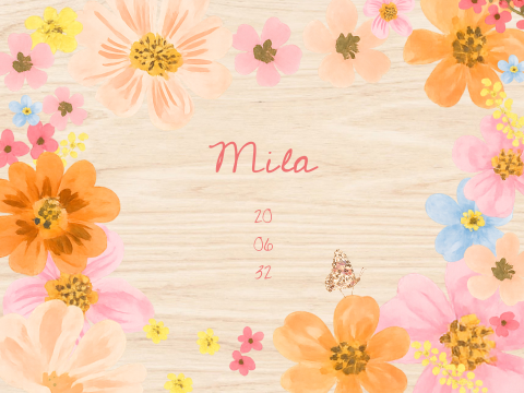 Memorybox herinneringsbox 40x30x13cm bloemen ontwerp