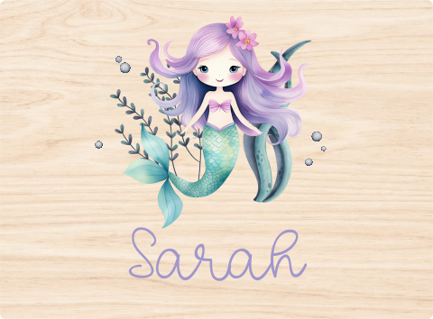 Memorybox met zeemeermin en naam
