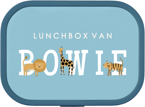 Mepal lunchbox Campus met jungledieren en naam