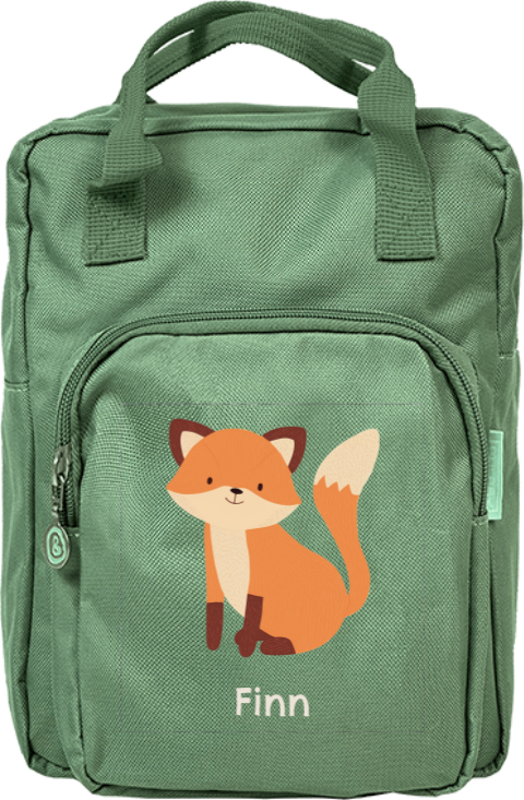 Rugtas Classic met naam en vosje