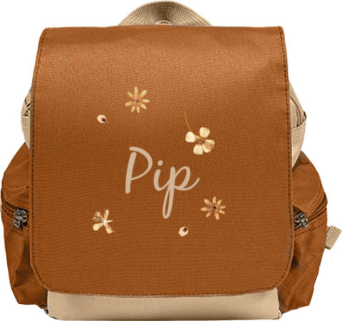 Lieve rugzak met droogbloemen