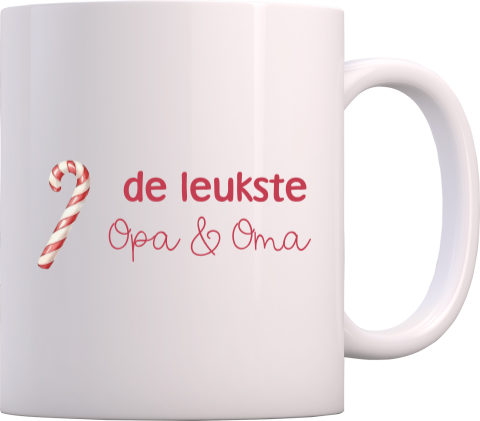 Zwangerschapsaankondiging kerstmok met zuurstok