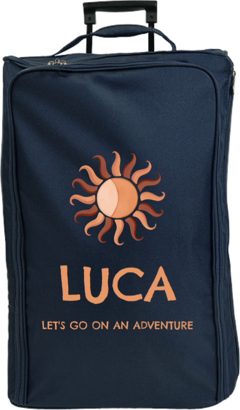 Reistrolley XL met naam en zon