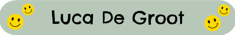 Naamsticker klein met gele smileys en naam - 20 per vel