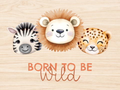 Avontuurlijke memorybox met jungledieren en tekst