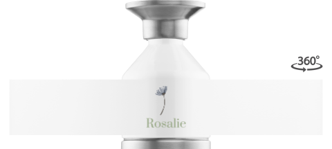 Dopper steel MINI met naam en takje