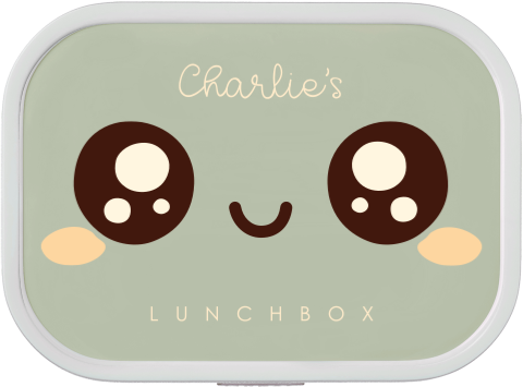 Mepal lunchbox Campus met naam en kawaii gezichtje