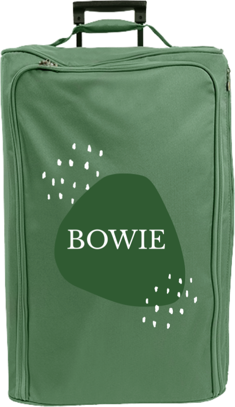 Reistrolley XL met naam in organische vorm