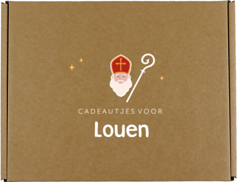 Sinterklaas cadeaudoos met illustraties
