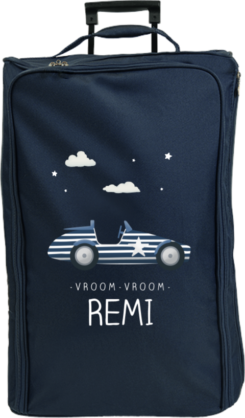 Reistrolley XL met naam en race auto