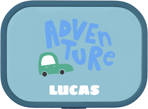 Mepal lunchbox Campus met naam en auto