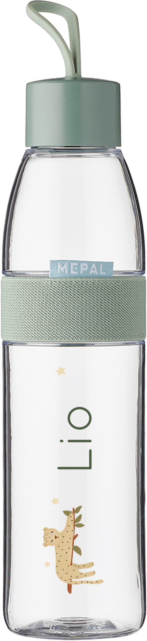 Mepal waterfles Ellipse met naam en panter