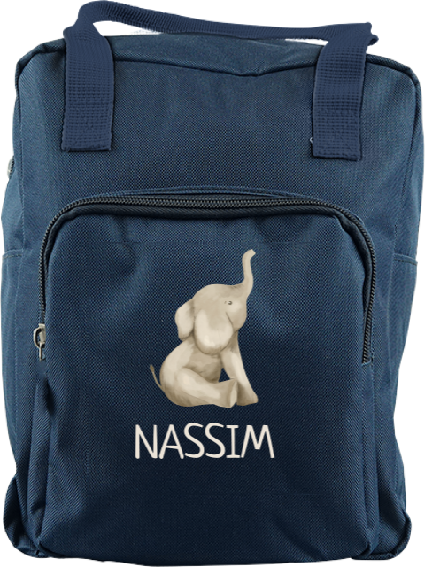 Rugtas Classic met olifantje en naam