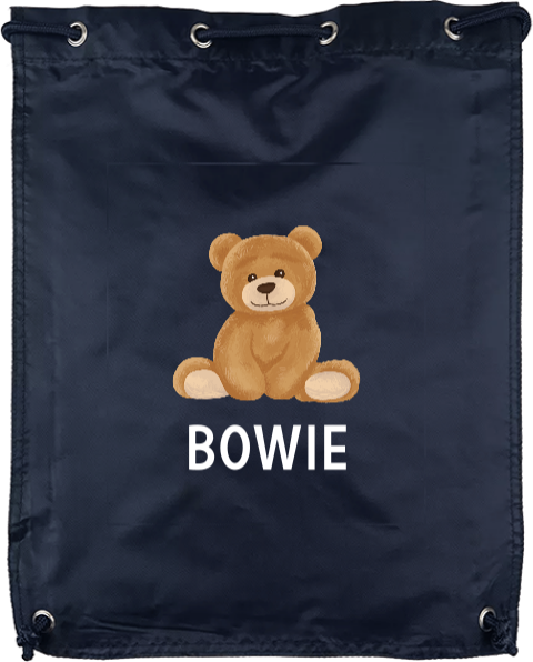 Gymtas met teddybeer en naam