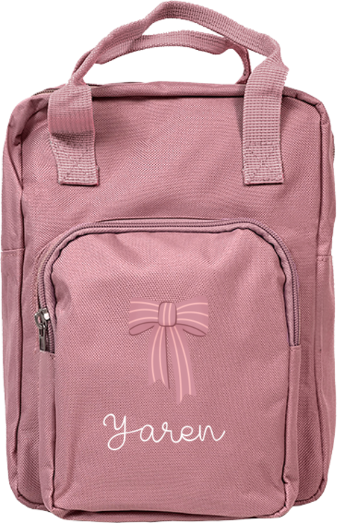 Rugtas Classic met naam en strik