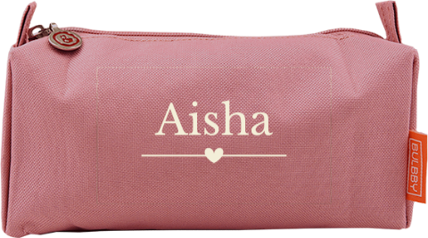 Etui met naam en hartje