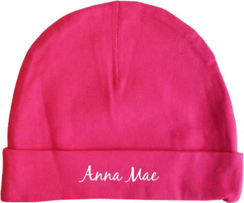 Babymuts met hartje en naam
