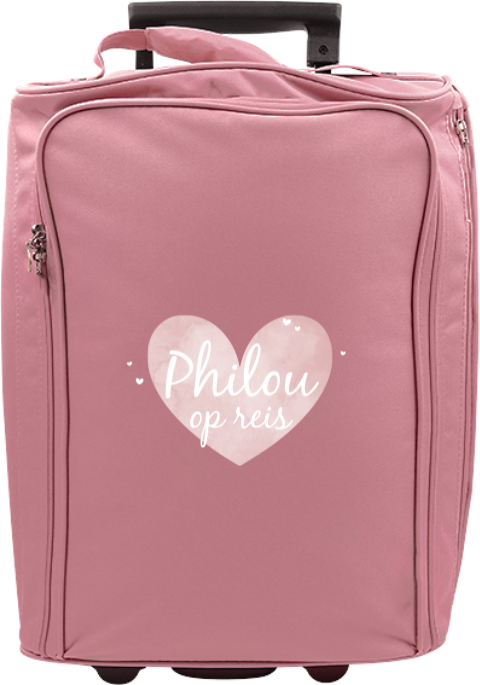 Reistrolley met naam en hart