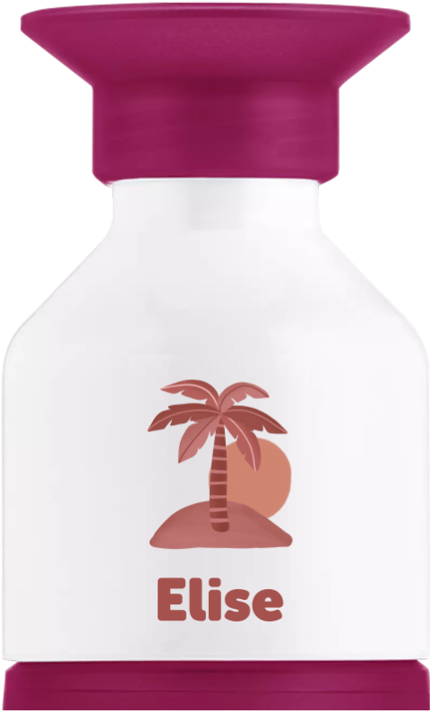 Dopper drinkfles met naam en palmboom-DC 00037