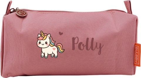 Etui gepersonaliseerd met kawaii eenhoorn