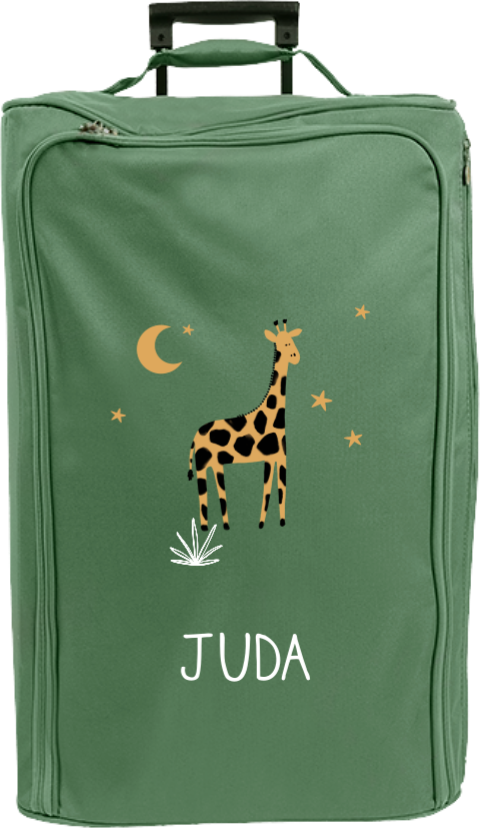 Reistrolley XL met naam en giraffe