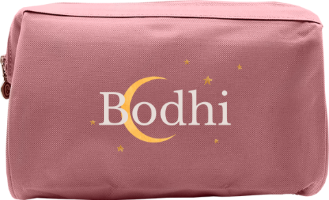 Dromerige toilettas met naam, maan en sterren