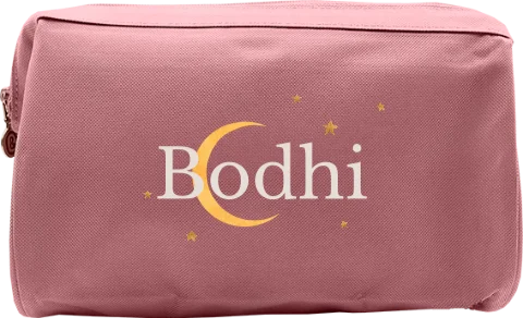 Dromerige toilettas met naam, maan en sterren