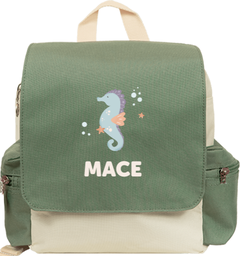 Rugzak Adventure met naam en zeedieren