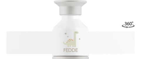 Dopper met dino en naam